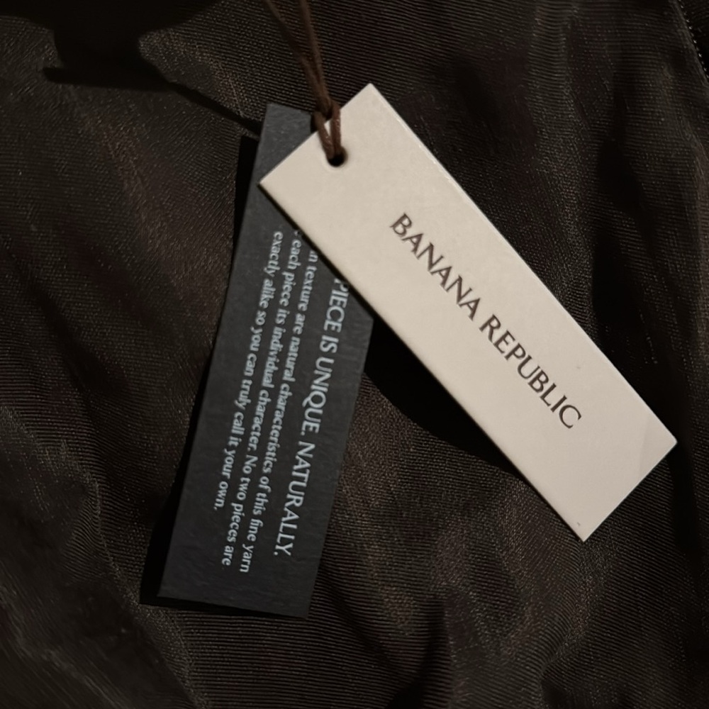 NWT! BANANA REPUBLIC BROWNSTONE VISCOSE-LINEN TRAPEZE MAXI DRESS - XS - Picture 5 of 9